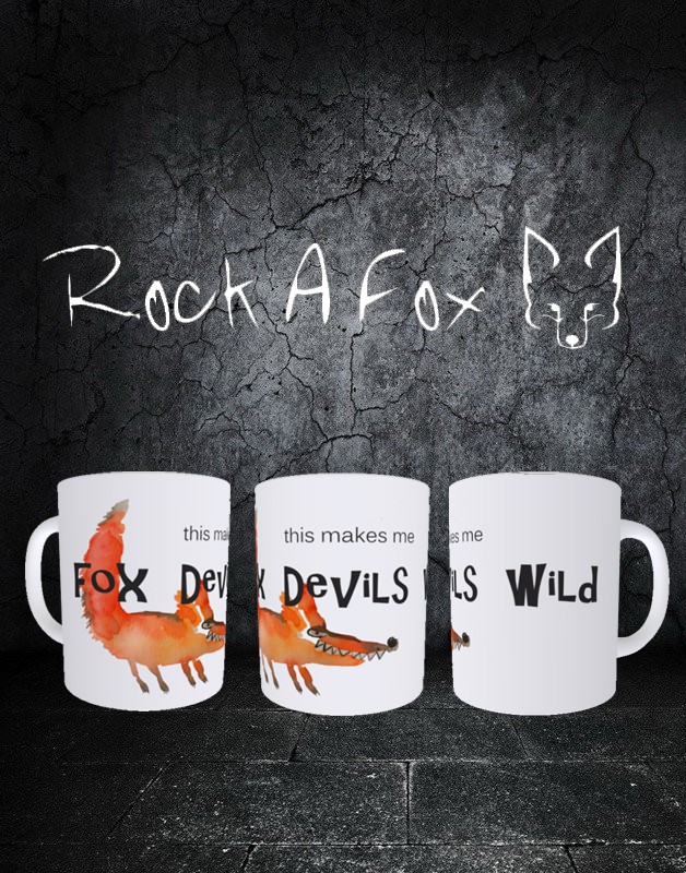 Keramiktasse Fox D Vils Wild Rock A Fox Design